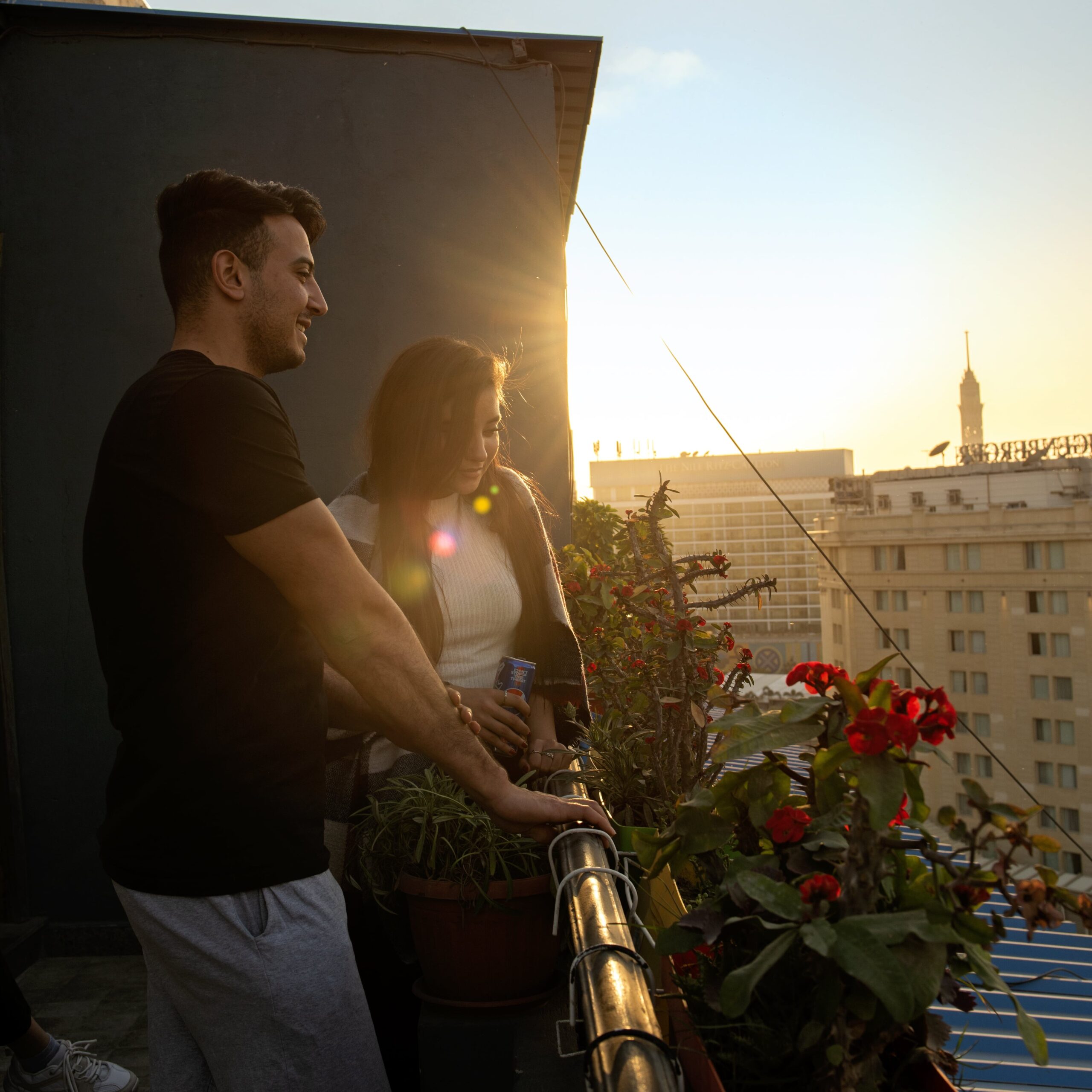 Enjoy the view over the city from our terrace on the 11th floor.